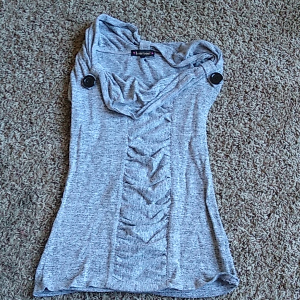 Cotton gray top